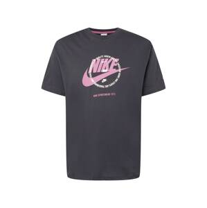Nike Sportswear Tričko  antracitová / fialová / vínovo červená