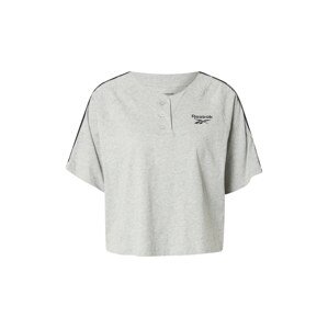 Reebok Sport Funkčné tričko  sivá / svetlosivá / čierna