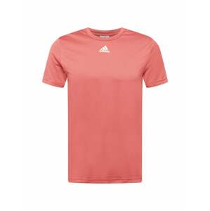 ADIDAS SPORTSWEAR Funkčné tričko  pastelovo červená / biela