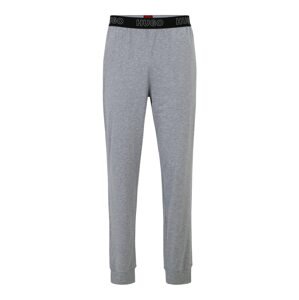 HUGO Pyžamové nohavice 'Unite'  sivá melírovaná / čierna / biela