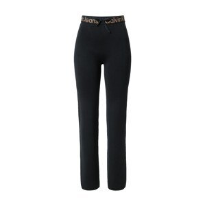 Calvin Klein Jeans Nohavice  svetlohnedá / čierna