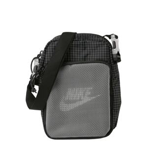 Nike Sportswear Taška cez rameno 'Heritage 2.0'  sivá / čierna / biela