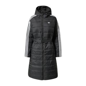 ADIDAS ORIGINALS Zimný kabát 'Premium Long '  čierna / biela