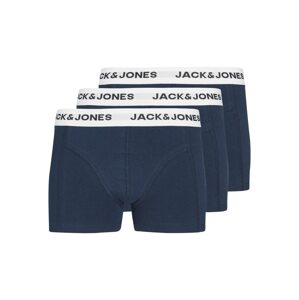 Jack & Jones Junior Nohavičky  námornícka modrá / biela
