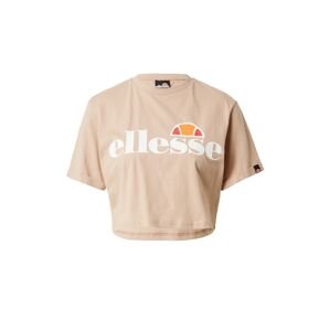 ELLESSE Tričko 'Alberta'  svetlohnedá / oranžová / červená / biela