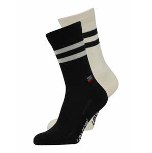 LEVI'S Ponožky  čierna / biela