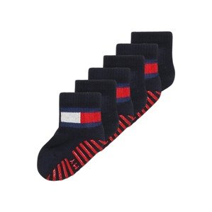TOMMY HILFIGER Ponožky  námornícka modrá / tmavomodrá / jasne červená / prírodná biela