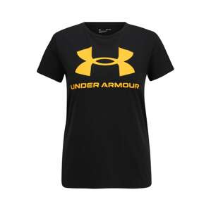 UNDER ARMOUR Funkčné tričko  zlatá žltá / čierna
