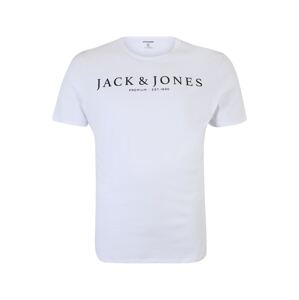 Jack & Jones Plus Tričko 'BOOSTER'  čierna / biela