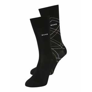 BOSS Black Ponožky 'Overcheck'  béžová / čierna / biela