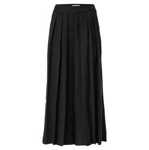 NAF NAF Plisované nohavice 'ELAINE'  čierna
