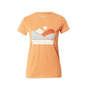 Kathmandu Funkčné tričko 'Mountain Valley'  hrdzavohnedá / mätová / oranžová / biela