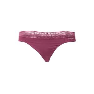 Calvin Klein Underwear Tangá  fialová / biela