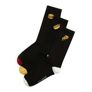 Pull&Bear Ponožky  žltá / červená / čierna / biela