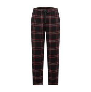 HOLLISTER Pyžamové nohavice  červená / čierna / biela