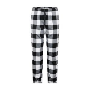 HOLLISTER Pyžamové nohavice  čierna / biela