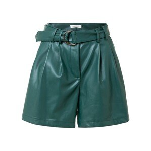 NAF NAF Plisované nohavice  smaragdová