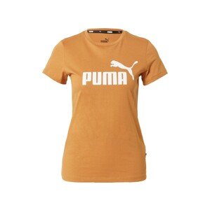PUMA Funkčné tričko  béžová / biela