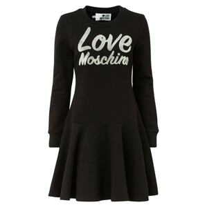 Love Moschino Šaty  čierna / biela