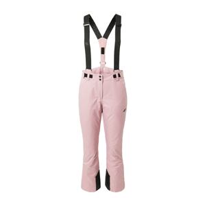 4F Outdoorové nohavice  ružová / čierna