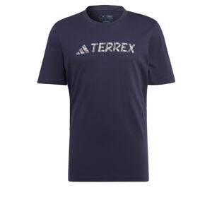 ADIDAS TERREX Funkčné tričko 'Classic'  tmavomodrá / biela