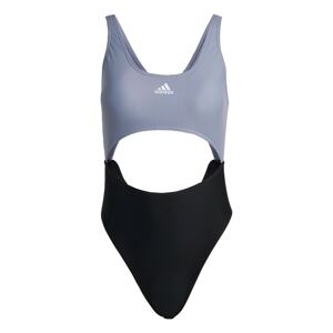 ADIDAS SPORTSWEAR Športové jednodielne plavky 'Colorblock'  fialová / čierna / biela
