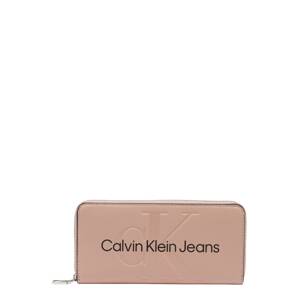 Calvin Klein Jeans Peňaženka  púdrová / čierna