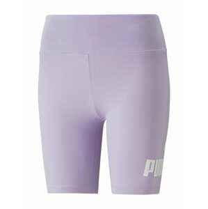 PUMA Športové nohavice  fialová / biela