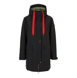 TIMEZONE Zimný kabát  oranžovo červená / čierna