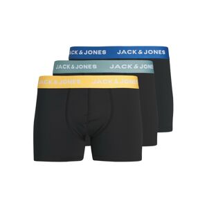 JACK & JONES Boxerky 'GRANT'  modrá / opálová / žltá / čierna