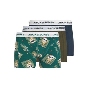 JACK & JONES Boxerky 'ICE'  námornícka modrá / zelená / kaki / biela