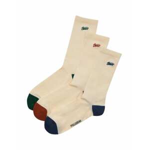 Pull&Bear Ponožky  béžová / tmavomodrá / tmavozelená / hrdzavo červená
