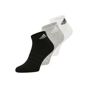 ADIDAS SPORTSWEAR Športové ponožky 'Cushioned'  sivá / čierna / biela