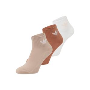 ADIDAS ORIGINALS Ponožky  béžová / hrdzavohnedá / biela