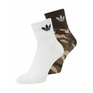 ADIDAS ORIGINALS Ponožky  krémová / zelená / kaki / biela