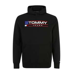 Tommy Jeans Plus Mikina  modrá / červená / čierna / biela
