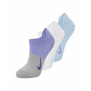 NIKE Športové ponožky 'Everyday Plus'  svetlomodrá / sivá / fialová / biela