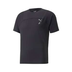 PUMA Funkčné tričko 'SEASONS'  striebornosivá / čierna