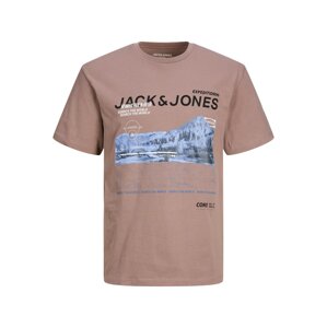 JACK & JONES Tričko 'NADES'  svetlomodrá / púdrová / čierna / biela