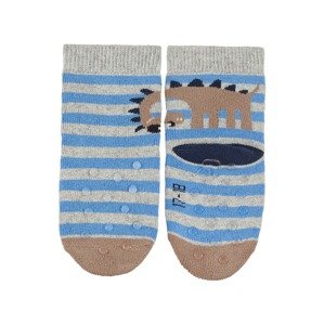 STERNTALER Ponožky  námornícka modrá / dymovo modrá / hnedá / sivá melírovaná
