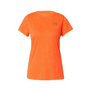 UNDER ARMOUR Funkčné tričko  sivá / oranžová melírovaná