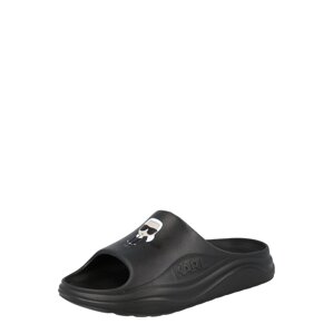 Karl Lagerfeld Plážové / kúpacie topánky 'SKOONA'  béžová / čierna / biela