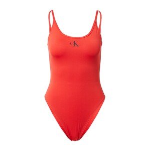 Calvin Klein Swimwear Jednodielne plavky  červená / čierna