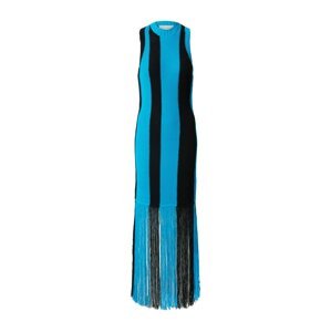 3.1 Phillip Lim Pletené šaty  nebesky modrá / čierna