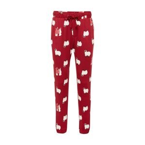 Gilly Hicks Pyžamové nohavice  červená / tmavočervená / biela