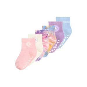 CONVERSE Ponožky  svetlomodrá / fialová / ružová / prírodná biela