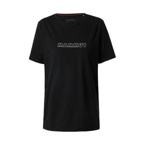 MAMMUT Funkčné tričko  čierna / biela