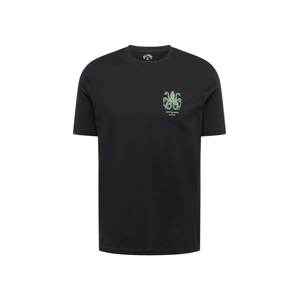 BILLABONG Funkčné tričko 'FAUNA'  trávovo zelená / marhuľová / čierna