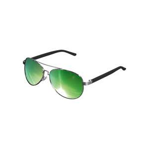 MSTRDS Slnečné okuliare 'Mumbo'  zelená / čierna / strieborná