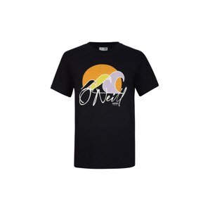 O'NEILL Funkčné tričko 'Luano'  medová / orgovánová / čierna / biela